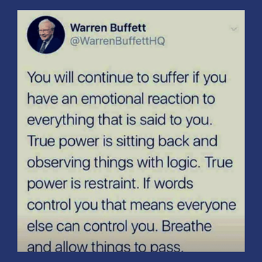 Quote from Warren Buffett about Emotional Intelligence